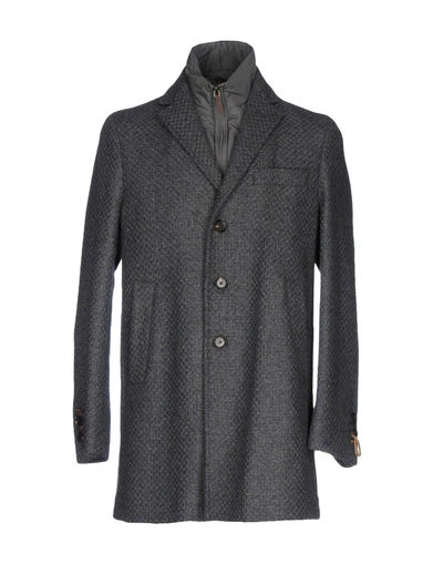 Shop Paoloni Coats In Grey
