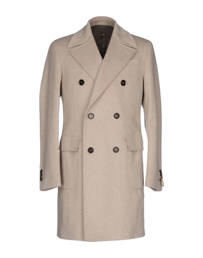 Shop Paoloni Coats In Light Grey