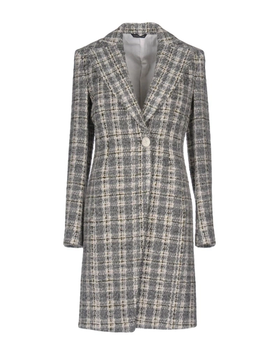Shop Tonello Coat In Grey