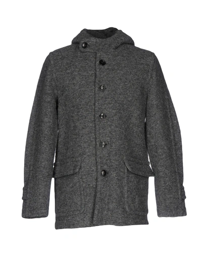 Shop Roberto Collina Coat In Grey