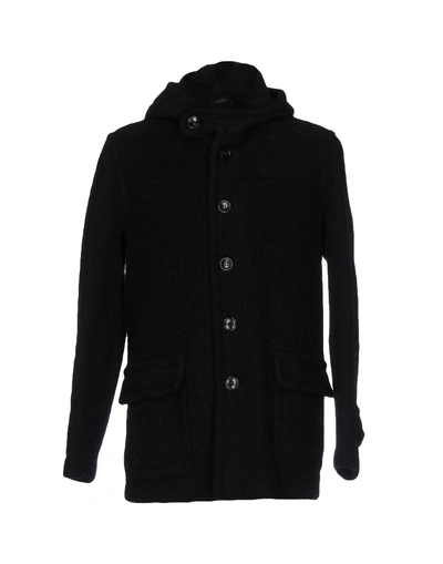 Shop Roberto Collina Coats In Black