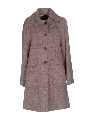 Shop Femme By Michele Rossi Coats In Pink