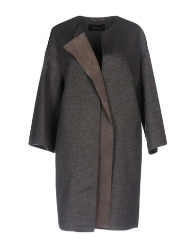 Shop Les Copains Coat In Grey