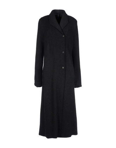 Shop Poème Bohèmien Coats In Black