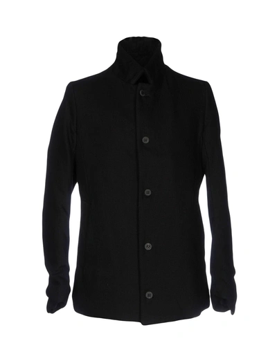 Shop Poème Bohèmien Coats In Black