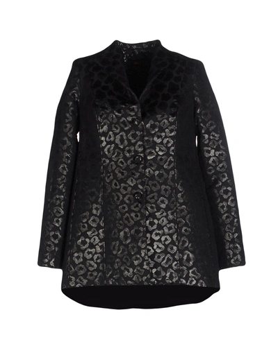 Shop Io Couture Coat In Lead