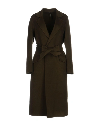 Shop Liviana Conti Coat In Military Green