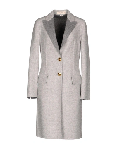 Shop Emilio Pucci Coat In Light Grey