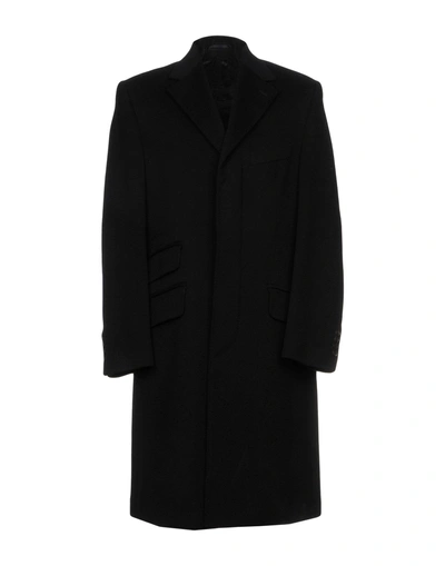 Shop Hackett Coat In Dark Blue