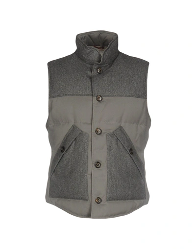 Shop Brunello Cucinelli Down Jacket In Grey