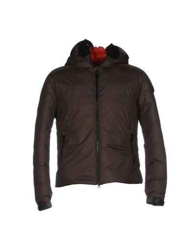 Shop Ai Riders On The Storm Down Jackets In Dark Brown