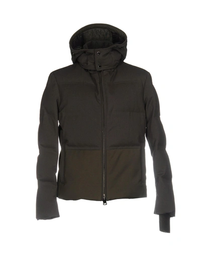 Shop Pal Zileri Down Jackets In Military Green