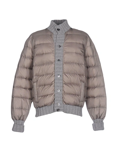 Shop Gran Sasso Down Jackets In Grey