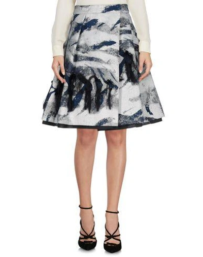Shop Pauw Knee Length Skirt In Light Grey