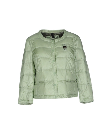 Shop Blauer Down Jacket In Light Green