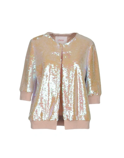 Shop Jucca Bomber In Pale Pink