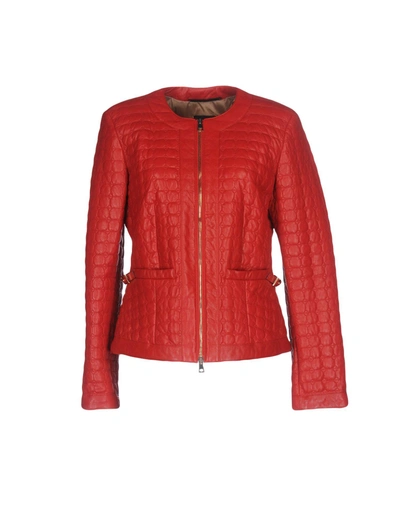 Shop Atos Lombardini Jackets In Red