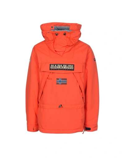 Shop Napapijri Jacket In Orange