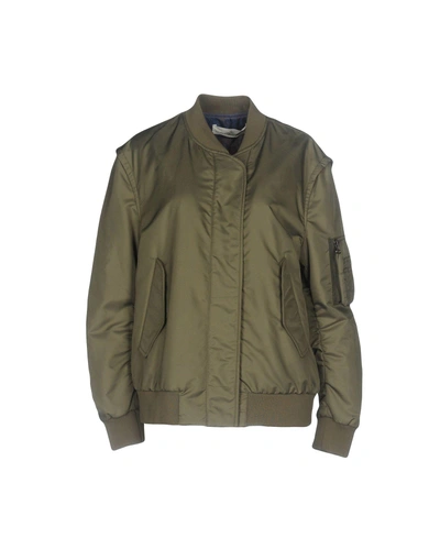 Shop Golden Goose Bomber In Military Green