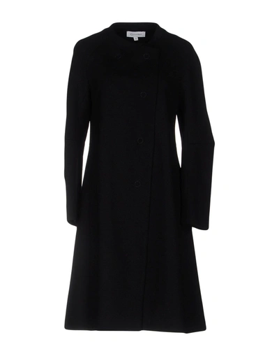 Shop Io Ivana Omazic Overcoats In Black