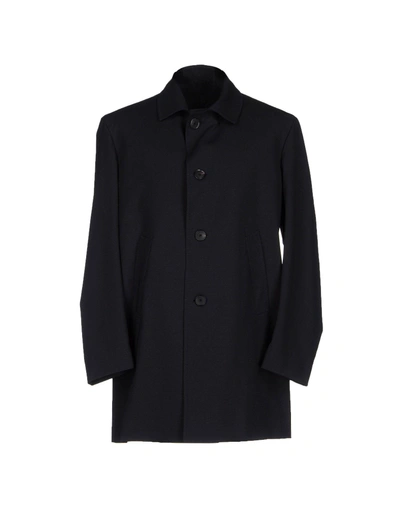Shop Salvatore Piccolo Full-length Jacket In Dark Blue