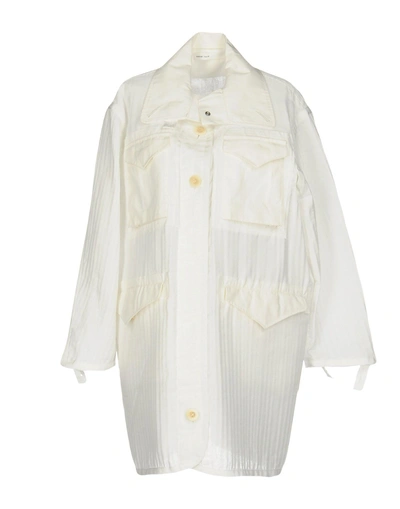 Shop Sacai Luck Full-length Jacket In White