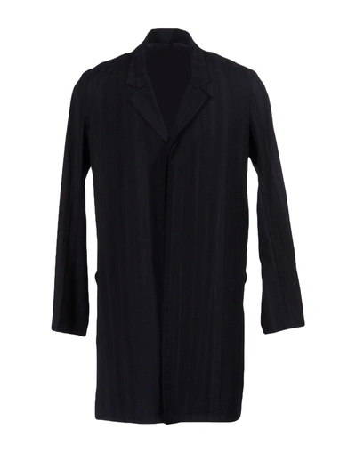 Shop Tillmann Lauterbach Full-length Jacket In Dark Blue