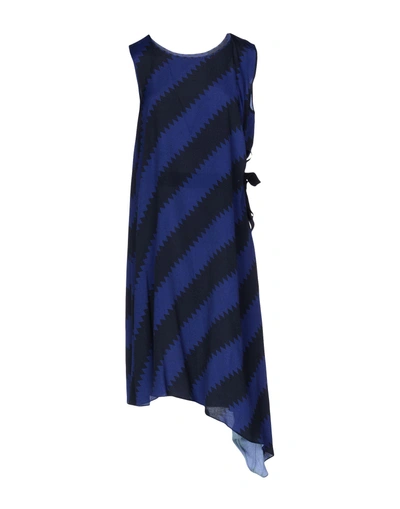 Shop Giles Midi Dress In Dark Blue