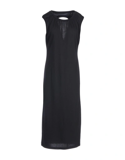 Shop Mm6 Maison Margiela 3/4 Length Dress In Black
