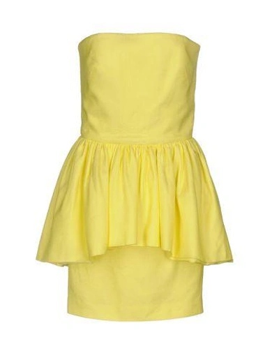 Shop Martin Grant Short Dress In Yellow