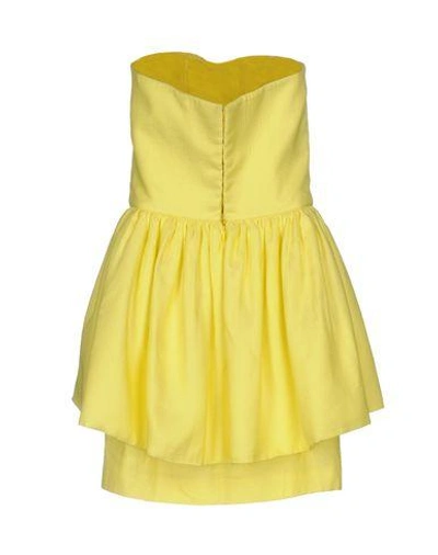 Shop Martin Grant Short Dress In Yellow