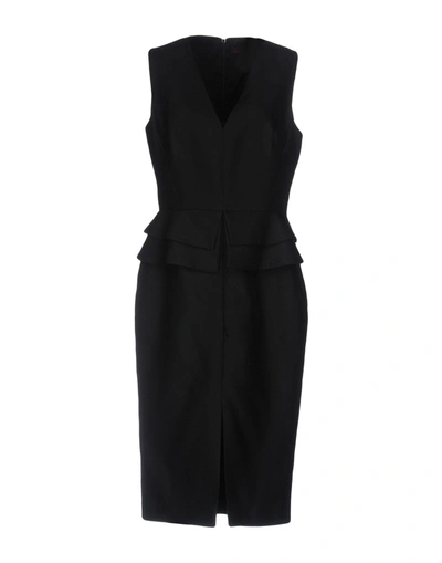 Shop Martin Grant Knee-length Dresses In Black