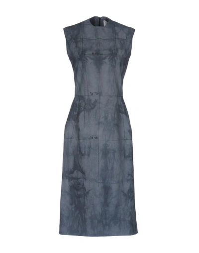 Shop Aganovich Knee-length Dress In Pastel Blue