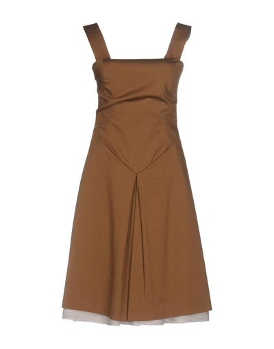Shop Boule De Neige Knee-length Dress In Brown