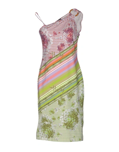 Shop Class Roberto Cavalli Knee-length Dress In Acid Green