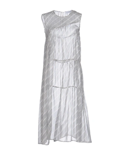 Shop Christian Wijnants Knee-length Dress In Light Grey