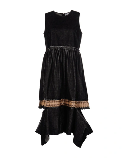 Shop Danielle Romeril Knee-length Dress In Black