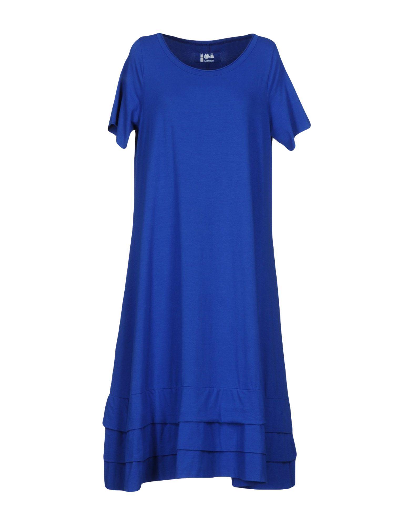 Labo.art Knielanges Kleid In Bright Blue | ModeSens