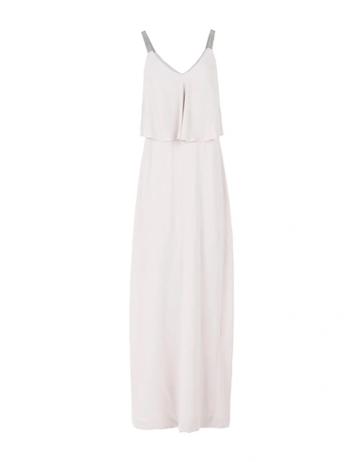 Shop Brunello Cucinelli Long Dresses In Light Grey