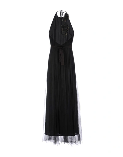 Shop Atos Lombardini Long Dresses In Black