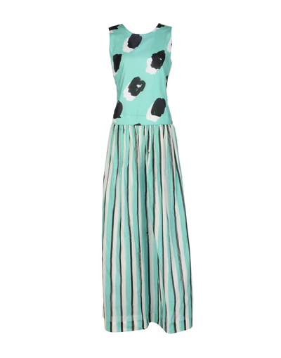 Shop Marco Bologna Long Dress In Light Green