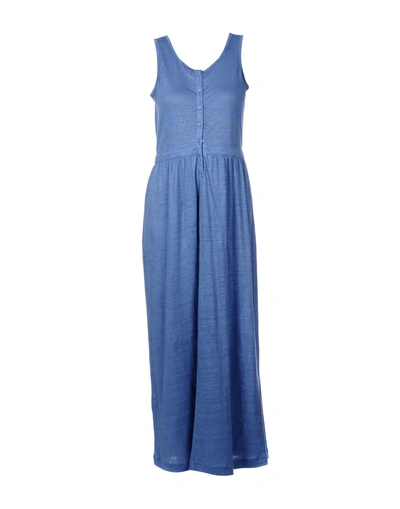 Shop Sun 68 Long Dress In Pastel Blue