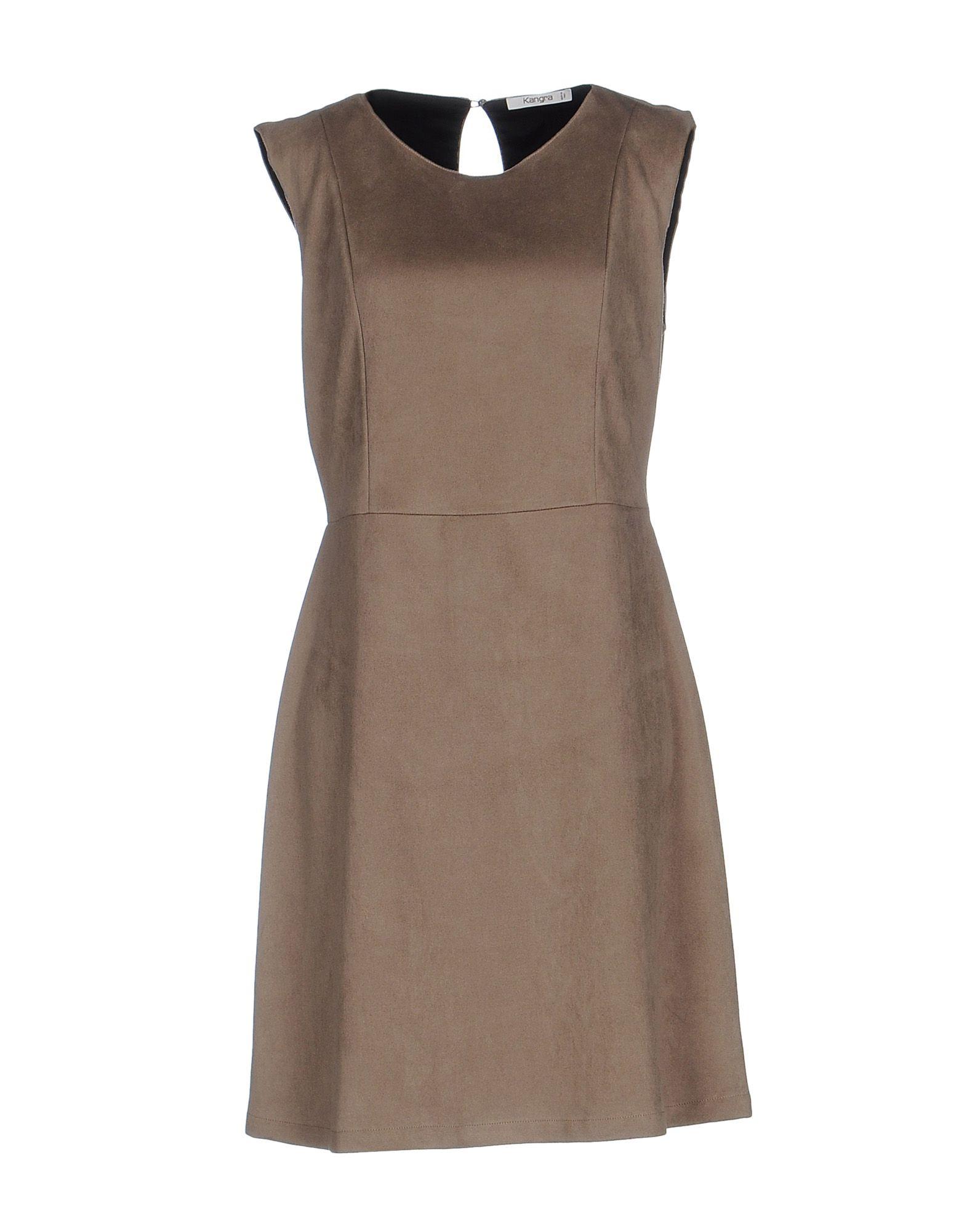 Kangra Cashmere Short Dress In Dove Grey | ModeSens