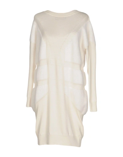 Shop Antonino Valenti Short Dress In Ivory