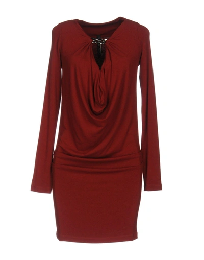 Shop Plein Sud Jeanius Short Dress In Red