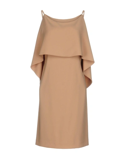 Shop Alberto Biani Short Dress In Beige