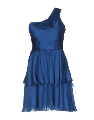 Shop Alessandro Dell'acqua Kurzes Kleid In Blue