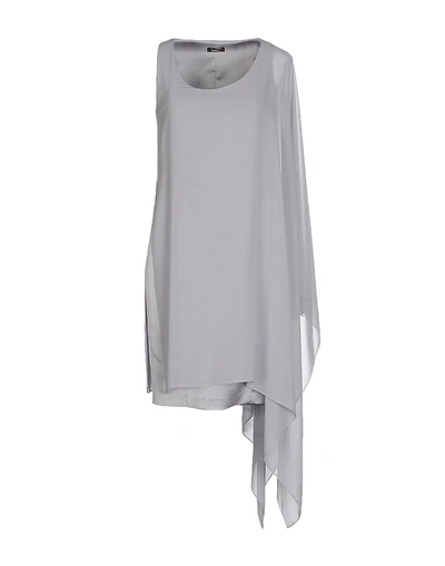 Shop Hanita Woman Mini Dress Light Grey Size M Polyester, Elastane