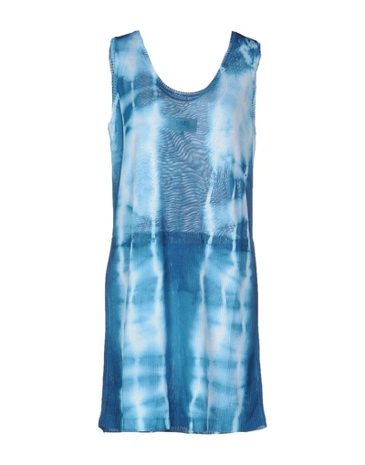 Shop Mm6 Maison Margiela Short Dress In Azure