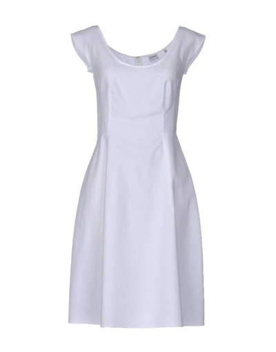 Shop Aspesi Short Dress In White